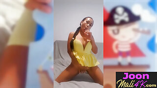 Asian big tits teen Joon Mali tries new big sex toy after passion posing